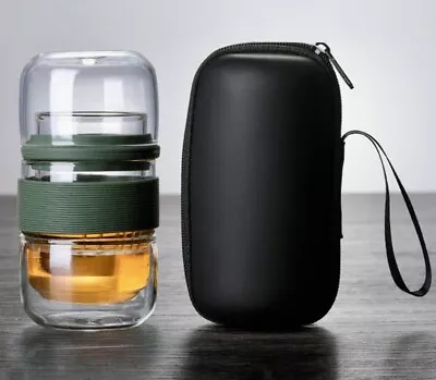 Buy Portable Glass Travel Tea Set Glass Teapot Travel • 12.99£