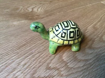 Buy Govancroft Ceramic Pottery Green Yellow Tortoise 9cm Long • 5£