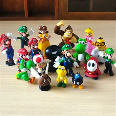 Buy 18 Pcs Er Mario Mini Figure Cute Toys Doll Action Figures Collection Gift NEW • 10.39£