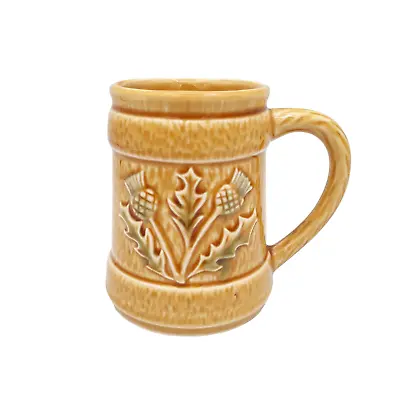 Buy Vintage West Highland Pottery Pint Tankard Mug Raised Thistle Stein Scotland • 12£