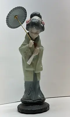 Buy LLADRO 4988 Oriental Spring Geisha Parasol Umbrella Porcelain Figurine -Damaged • 71.38£