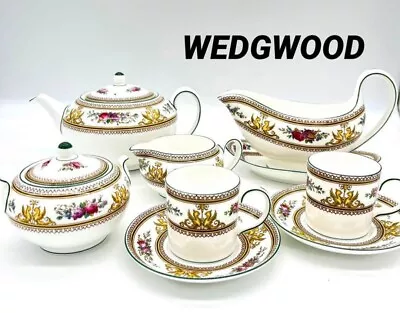 Buy Wedgwood Columbia Enamel Tea Set Pot,Creamer,Sugar Pot  UNUSED  F/S From JP • 386.81£
