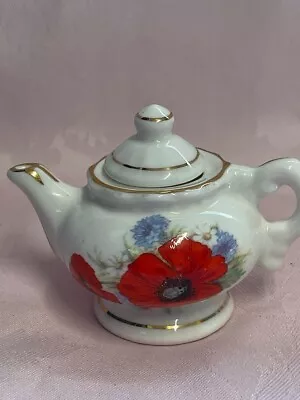 Buy Blue Waters Of England Staffordshire Fine Bone China Miniature Teapot ✅ 1069 • 19.99£