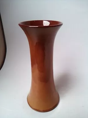 Buy Watcombe Torquay  Pottery Vase Brown/tan 19.5 Cm Vintage • 8£
