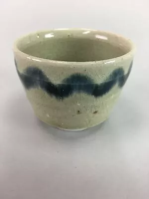 Buy Japanese Seto Ware Ceramic Teacup Yunomi Vtg Pottery Crackle Glaze PT62 • 14.19£