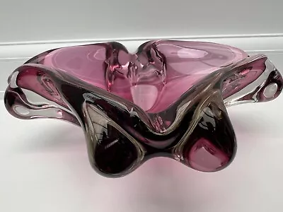 Buy Vintage 1960s Czech Josef Hospodka Chribska 7cm Art Glass Trinket Bowl • 27£
