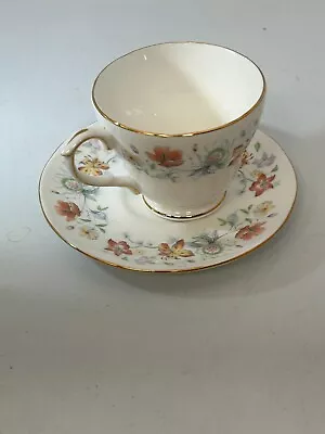 Buy Duchess Bone China Evelyn Floral Pastel Coloured Teacup And Saucer Set #LH • 3.56£