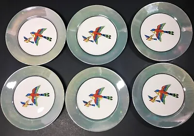 Buy Vintage Lot Of 6 Noritake Bone China Hand Painted Birds Dessert Plate 6  Japan • 33.19£