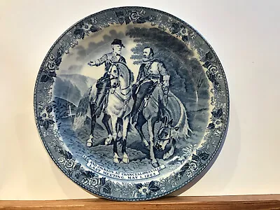 Buy Old English Staffordshire Ware Plate - Lee And Jackson At Chancellorsville • 9.99£
