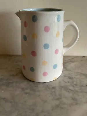 Buy Laura Ashley Polka Dot Home Pottery Pitcher Jug Excellent Condition Large Jug • 19.99£
