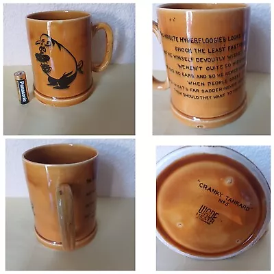 Buy Cranky Tankard  Mug Hyperfloogie Ceramic Vintage Wade Heath 1940s • 12.99£