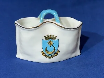 Buy Goss Crested China - Model Of A Bag With Portsmouth Crest • 5£