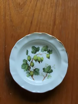 Buy Vintage Duchess Bone China Miniature Butter Dish Plate Gooseberry Pattern  • 9.99£