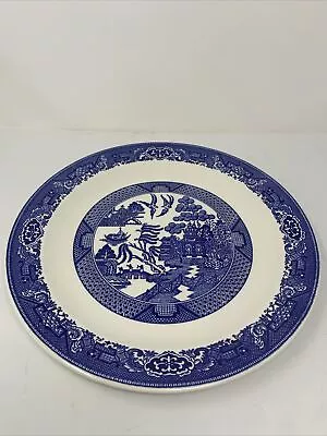 Buy Blue Willow Ware By Royal China BLUE WILLOW 12  Serving Platter Chop Plate • 5.03£
