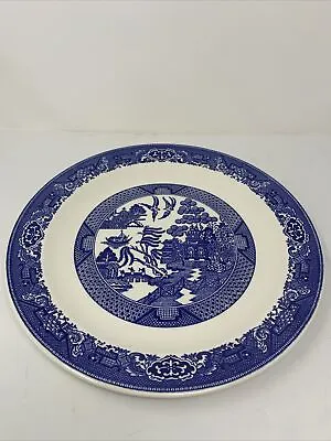 Buy Willow Ware By Royal China BLUE WILLOW 12  Serving Platter Chop Plate • 6.60£