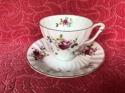 Buy Princess Anne Fine Bone China England Cup & Saucer Roses • 11.38£