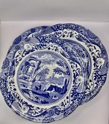 Buy 3x Copeland Spode Blue Italian Dinner Plates Table Ware Collectors Blue & White • 18.50£