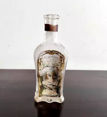 Buy 1930s Vintage Aristocratic Hair Oil Glass Bottle Riguad Paris Collectible GL696 • 138.98£