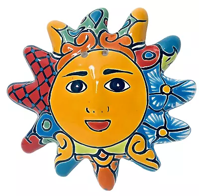 Buy Talavera Sun Face Mexican Pottery  Sculpture Wall Hanging Folk Art • 28.88£