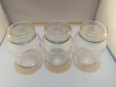 Buy Vintage Glass Storage Jars X 3, Airtight • 12£