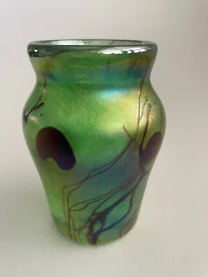 Buy John Ditchfield Iridescent Glass Cabinet Vase Glasform Studio Art Glass • 43.09£