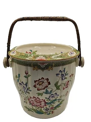 Buy Antique Mintons Slop Bucket Or Combinette With Rose Design.  33cm X 28cm. • 35£