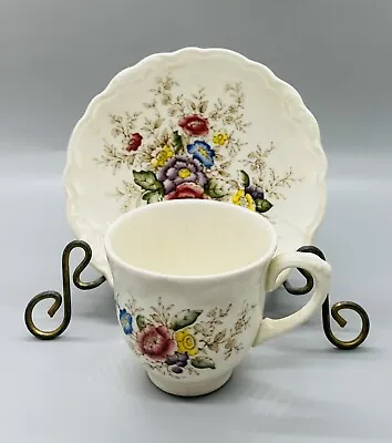 Buy Demitasse Cup & Saucer By Crown Ducal Ware Wilmslow Pattern Made In England • 17.94£
