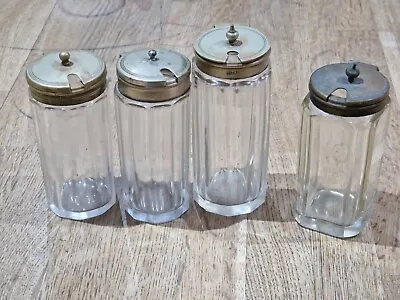 Buy Antique Cut Glass Mustard Pots Jars  • 15£