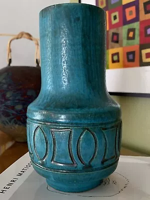 Buy Alvino Bagni Bitossi Pottery Vase Rosenthal Netter Green Blue Signed Italy MCM • 383.48£