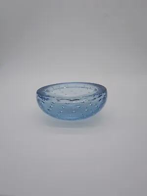 Buy Whitefriars, Pattern Number 9099, Glass Bowl With Controlled Bubbles, Sapphire, • 21£