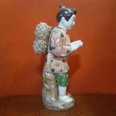 Buy NINOMIYA SONTOKU KINJIRO KUTANI Ware Pottery Statue 12.6 Inch Japanese Vintage • 314.33£