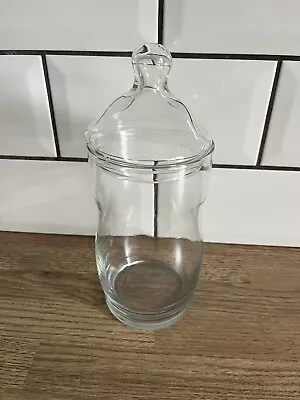 Buy Vintage Glass Storage Jar With Lid Apothecary Sweets Display 22cm • 12£