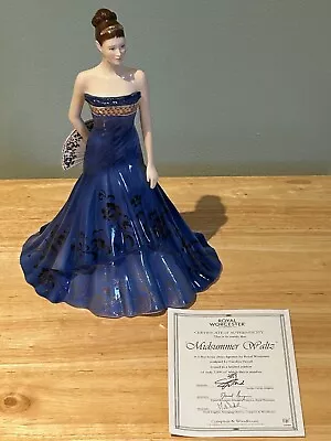 Buy Rare Royal Worcester Limited Edition Figurine ' Midsummer Waltz '  Carolyn Froud • 41£