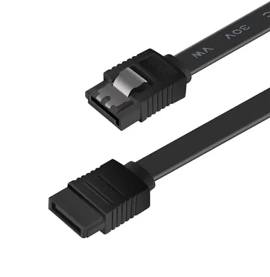 Buy 45cm SATA III Cable Lead Hard Drive Data  Black HIGH QUALITY • 0.99£