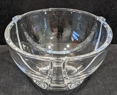 Buy Art Deco Crystal Salt Cellar Danish Modern Small Bowl Trinket Dish Vintage 1990s • 11.80£