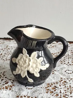 Buy Vintage Dartmouth Pottery Devon England Black Milk Jug • 24£