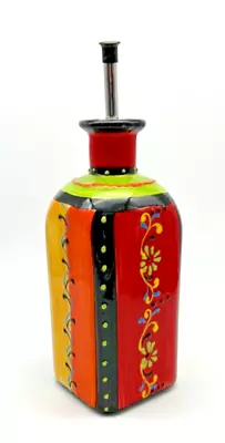 Buy Del Rio Salado Colorful Ceramic Handmade In Spain 8x3  Bottle Oil Decanter • 10.61£