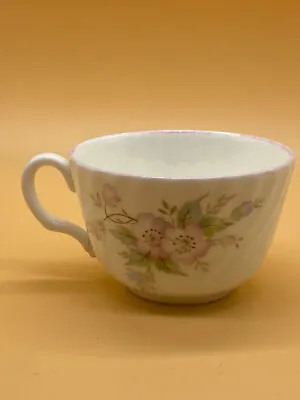 Buy Minton Fine Bone China White Fife Tea Cup With Pink Wild Rose Motif  • 11.99£