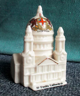 Buy Antique Crested Goss China St Pauls Cathedral London 3 Inches Tall • 3£