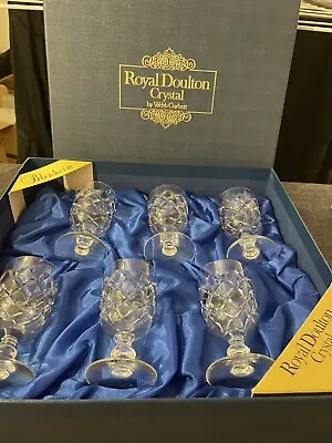 Buy Royal Doulton Crystal By Webb Corbett Vintage Sherry Glasses❌Read Description❌ • 30£