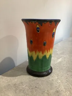 Buy Art Deco Firefly Vase By Crown Ducal Ware • 35£