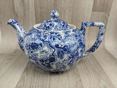 Buy Laura Ashley Chintzware Tea Pot Blue Floral Design 14 Cm Tall • 25£