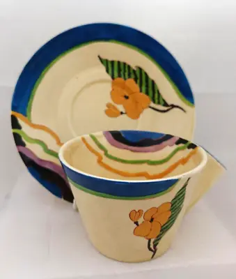 Buy Clarice Cliff  Lodore  Tea Cup And Saucer C1929 • 160£