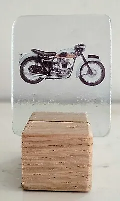 Buy Stained Glass Triumph Bonneville Classic Motorbike Sun Catcher & Display Base • 15£