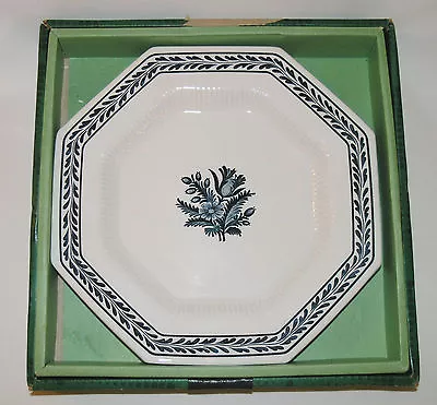 Buy Vtg 60-70s Interpace Japan Octagonal Plate 10¾  27cm Independence Blue Rim Boxed • 8.99£