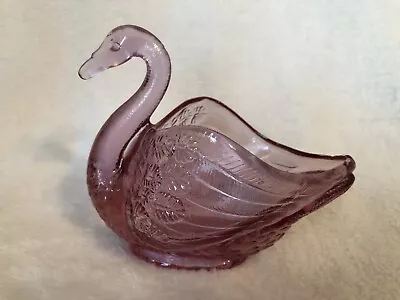 Buy Vintage Fenton Glass Swan Trinket Ring Dish Figurine Art Glass Pink • 13.45£