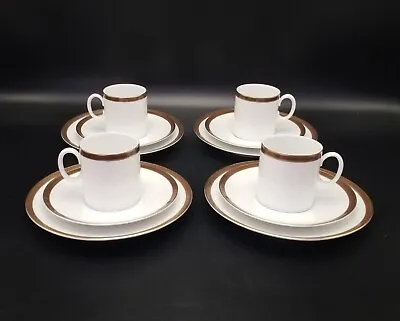 Buy Thomas Germany Medallion Coffee Demitasse Cups Saucers Side Plate Trios X4 • 14.99£