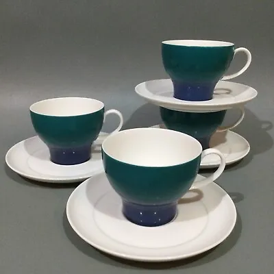 Buy Thomas China Germany Retro Style 4 X Coffee Cups & Saucers • 17.95£