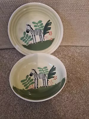 Buy Whittard Of Chelsea Childs Plate And Bowl Set Zebra Design  • 15£