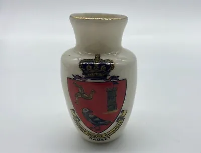 Buy Vintage Carlton Ware Crested China Ramsey Souvenir Collectable Miniature Vase • 6.95£